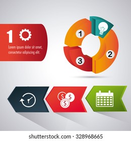 Infographic concept with  options design, vector illustration 10 eps graphic.