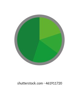 Infographic concept represented by data cake icon. Isolated and flat illustration