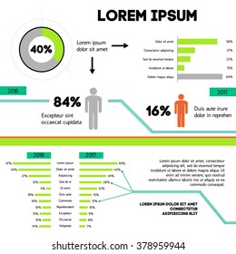  Infographic Concept - Scheme. Statistics graphic design , vector illustration. Can be used for workflow layout, banner, diagram, number options, step up, web.