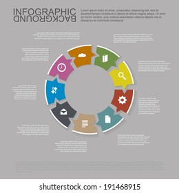 Infographic Concept - Speech Bubble Circle Design