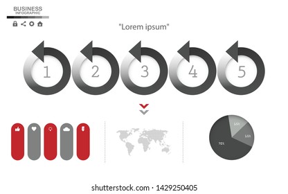 INFOGRAPHIC CONCEPT TEMPLATE DESIGN WEB DESIGN