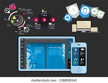 Infographic concept, vector