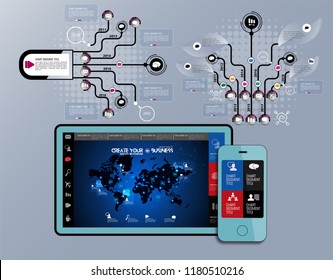 Infographic concept, vector