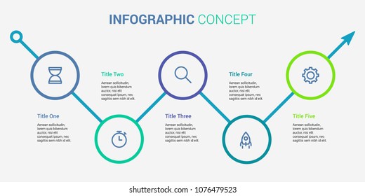 Collection Vector Infographics Elements Templates Text Stock Vector ...