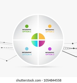 Infographic connecting dots and lines, Polygonal background, technology design, vector illustrator