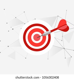 Infographic connecting dots and lines, Polygonal background, technology design, vector illustrator