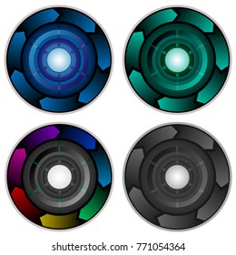 Infographic Corporate Presentation Circle Vectors