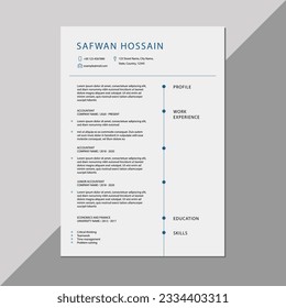 Infographic Cv template.Classy employment interview minimalist sample simple applications resume creative vector illustration design.professional corporate company job modern cover curriculum vitae