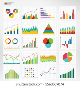 Infographic dashboard. infographic for statistics, analytics, marketing reports -pie, bar diagrams and graphs