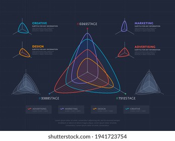 Infographic dashboard template with commercial graph