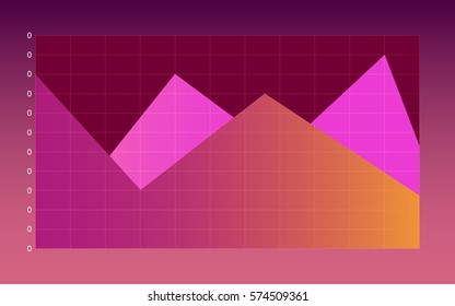 Infographic dashboard template with flat design graphs in colorful themes
