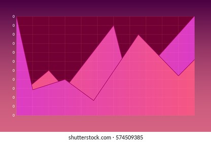 Infographic dashboard template with flat design graphs in colorful themes