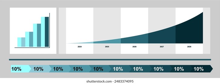 Infographic dashboard template. Simple design of interface, admin panel with graphs, chart diagrams. infographic data presentation.