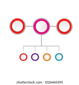 infographic data chart template illustration vector