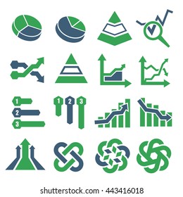 infographic data icon set