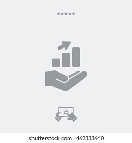 Infographic data services - Minimal icon