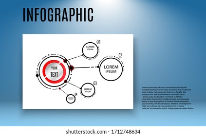 Infographic data visualization. Vector illustration of infographics on a transparent background.