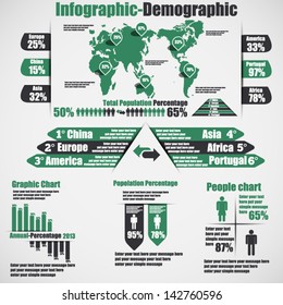 INFOGRAPHIC DEMOGRAPHIC NEW STYLE 10 GREEN