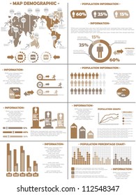 INFOGRAPHIC DEMOGRAPHICS  POPULATION 3 BROWN