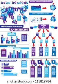 INFOGRAPHIC DEMOGRAPHICS POST IT PURPLE