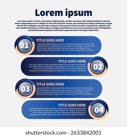 Diseño infográfico 4 caja de Plantilla