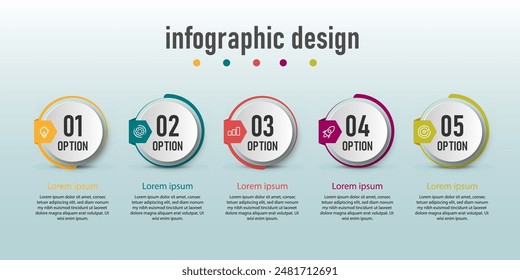 infographic design with 6 options or steps can be used for workflow diagram, info chart, web design. vector illustration.