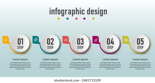infographic design with 6 options or steps can be used for workflow diagram, info chart, web design. vector illustration.