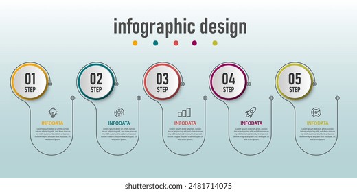 infographic design with 6 options or steps can be used for workflow diagram, info chart, web design. vector illustration.