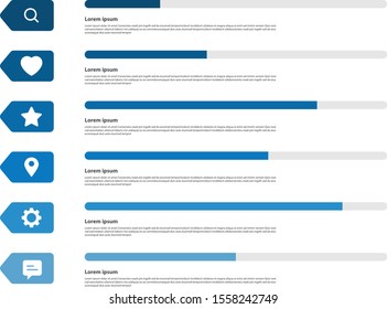 Infographic design with 7 step, Infographic business concept, Flow, Chart, Presentation