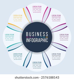 Infographic design 8 business information