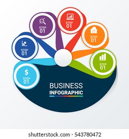Infographic design with background. Eps 10 vector file.