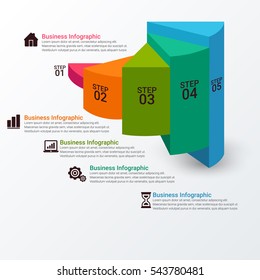 Infographic design with background. Eps 10 vector file.