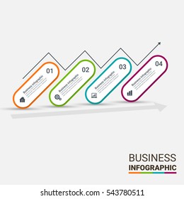Infographic design with background. Eps 10 vector file.