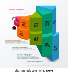 Infographic design with background. Eps 10 vector file.