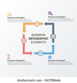 Infographic design with background. Eps 10 vector file.
