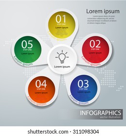 Infographic design background.vector illustration