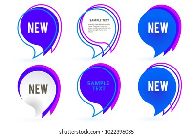 Infographic design of bubbles, isolated on white background. Vector illustration of Eps 10 for sale promo marketing, new product sticker, Discount ad offer price label, symbol for advertising campaign