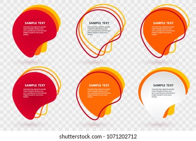 Infographic design bubbles, isolated transparent background. Vector illustration Eps10 for sale advertising marketing, sticker for new product, label prices adverts, symbol advertising campaign
