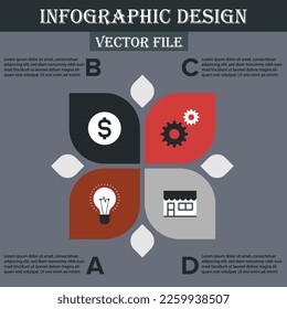 Infographic design for business and education presentation