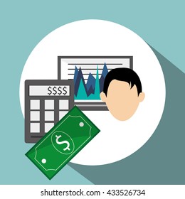 Infographic design. Business icon. Isolated illustration, vector