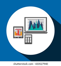 Infographic design. Business icon. Isolated illustration, vector