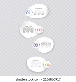 Infographic design business template with icons and 4 options or steps Can be used for process diagram presentations workflow layout or banner