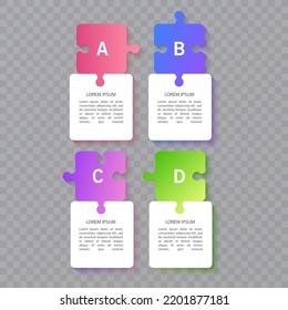 Infographic design business template with icons and 4 options or steps. Can be used for process diagram presentations workflow layout or banner