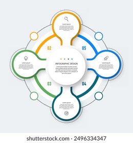 Infographic design business template. timeline with 4 steps, options. can be used for workflow diagram, info chart, web design. vector illustration.	