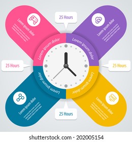 Infographic design. Can be used for workflow layout, banner, diagram, number options, step up options, web design. Vector eps 10.