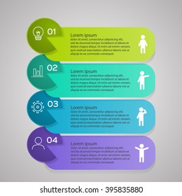 Info-graphic design. can be used for workflow layout, diagram, number options, web design.