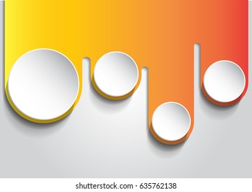 Infographic design can be used for work, report, web design.