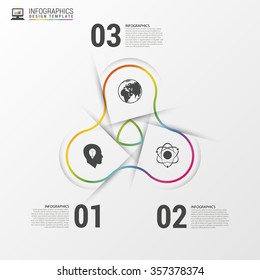 Infographic design circles on the grey background. Vector illustration.