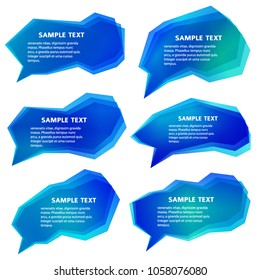 Infographic design with color, light set communication bubbles isolated on the white background. Vector abstract illustration Eps 10. Theme of summer, wellness, nature, healthy living, travel, fitness