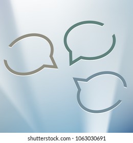 Infographic design with color, light set communication bubbles isolated on the white background. Vector abstract illustration Eps 10. Theme of summer, wellness, nature, healthy living, travel, fitness